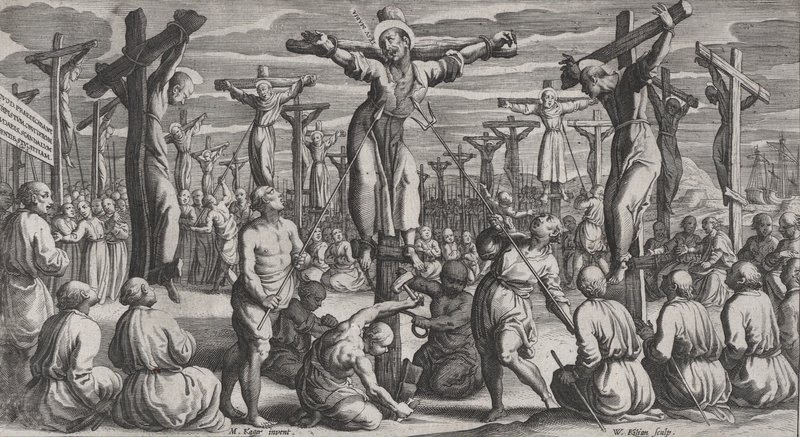 Martyrdom of Paul Miki and Companions in Nagasaki, 1597. (Wikimedia Commons)