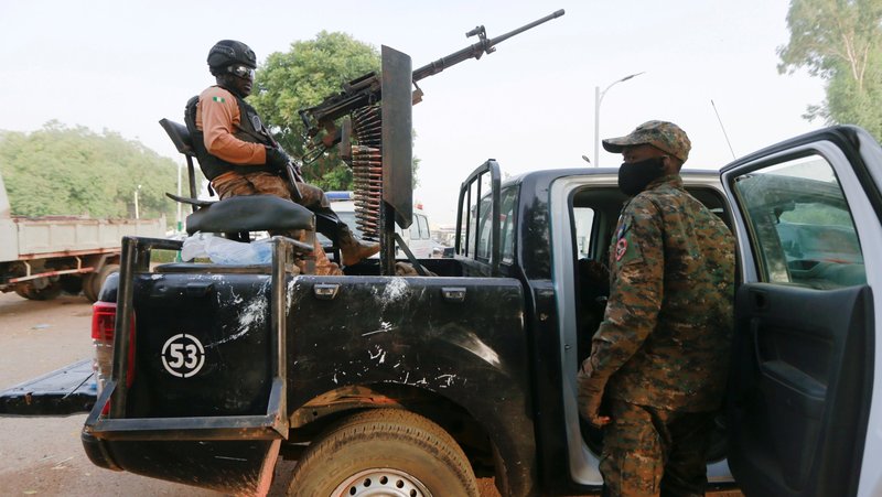 A soldier sits with his weapon on a pickup truck in Zamfara, Nigeria, March 2, 2021. (OSV news photo/Afolabi Sotunde/Reuters)