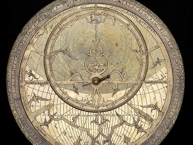 “Astrolabe with Lunar Mansions,” by ’Abd al-Karim al-Misri, 13th century. (History of Science Museum, University of Oxford via Wikimedia Commons)