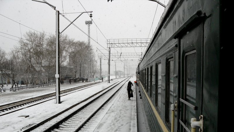 A station on the Trans-Siberian Railway. (Peter Milosevic/Wikimedia Commons)