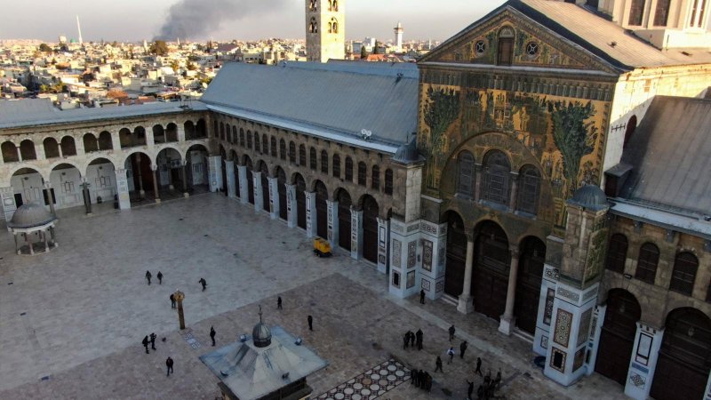 A drone view shows the Ummayad Mosque in Damascus, Syria, after Syrian rebels announced that they have ousted President Bashar Assad, Dec. 8, 2024. (OSV News/Mahmoud Hassano, Reuters)