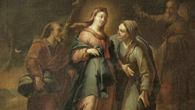 “The Visitation,” attributed to Brother Jean André, 1662-1753, French. (Wikimedia Commons)