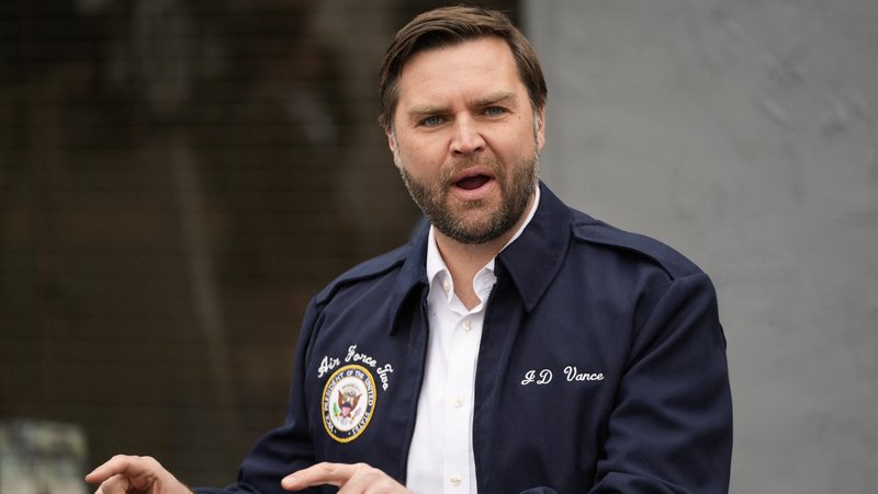 Vice President J.D. Vance speaks during a press briefing in Damascus, Virginia, Jan. 27. (OSV News/Ben Curtis, pool via Reuters)