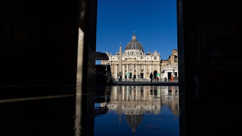 St. Peter's Basilica is seen from Via della Conciliazione, the boulevard leading to St. Peter's Square, in Rome March 26, 2025. (CNS photo/Pablo Esparza)
