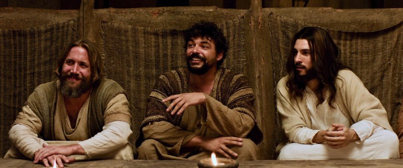 James Oliver Wheatley, Charlie MacGechan, and Jamie Ward in “The Last Supper.” (Pinnacle Peak)