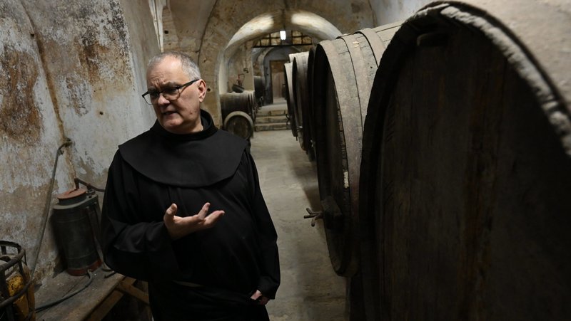 Franciscan Father Stéphane Milovitch, director of the Cultural Heritage Office for the Custodia Terrae Sanctae in Jerusalem, is pictured Jan. 30, 2023. (OSV News photo/Tom Tracy). (OSV News photo/Tom Tracy)