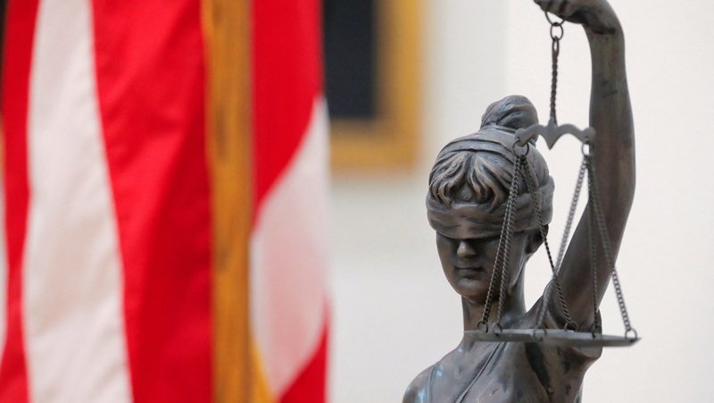 With blindfold and scales, the statue of "Lady Justice," seen in a 2021 file photo, symbolizes impartiality, fairness and the power of the law. (OSV News photo/Andrew Kelly, Reuters)