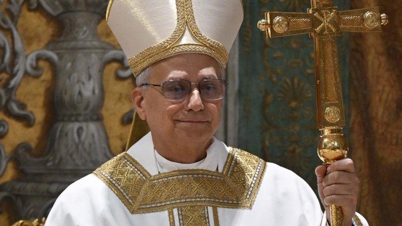 Pope Leo XIV celebrates his first Mass as pope with the cardinals who elected him in the Sistine Chapel at the Vatican May 9, 2025. (CNS photo/Vatican Media)