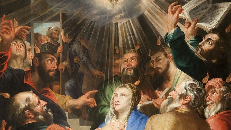 “Pentecost,” by Matthys Voet, born circa 1635-died after 1695, Flemish. (Wikimedia Commons)