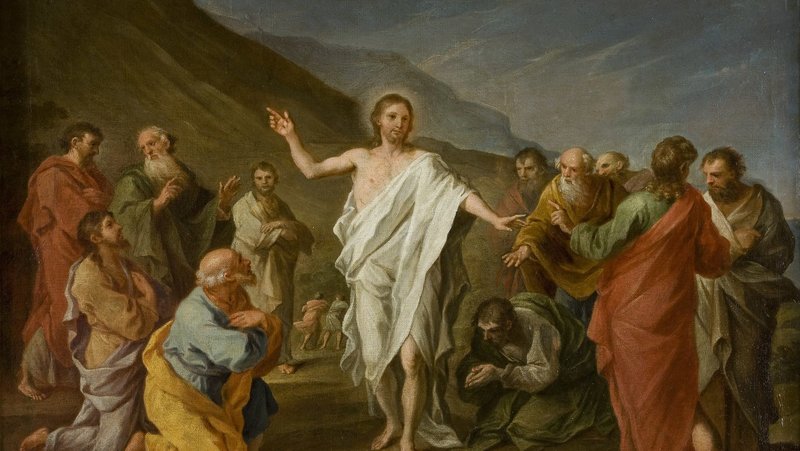 “Christ Appearing to the Apostles after the Resurrection,” by Szymon Czechowicz, 1689-1775, Polish. (Wikimedia Commons)