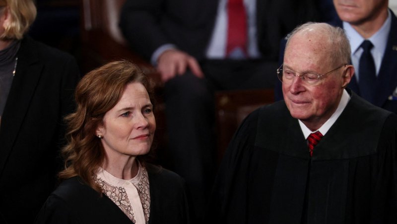 Justice Amy Coney Barrett looks on, on the day of U.S. President Donald Trump's speech to a joint session of Congress, in the House Chamber of the U.S. Capitol in Washington, D.C., March 4, 2025. (OSV News/Evelyn Hockstein, Reuters)