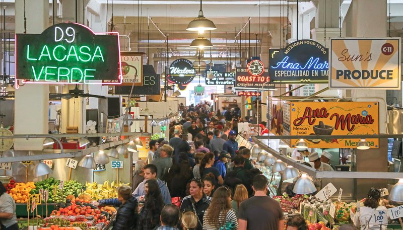 Grand Central Market in downtown Los Angeles. (Shutterstock)