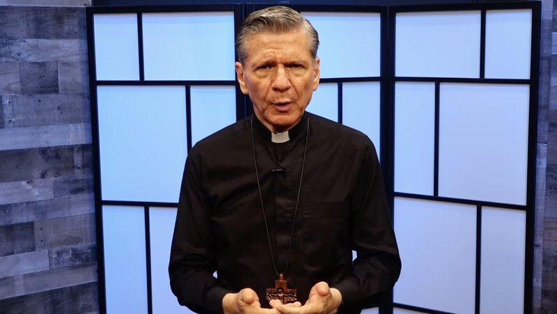 Archbishop Gustavo Garcia-Siller, MSpS, speaks July 5 on the flooding in Kerr County that has left at least 50 dead and many more missing. (OSV News photo/Screenshot via Catholic Television of San Antonio)