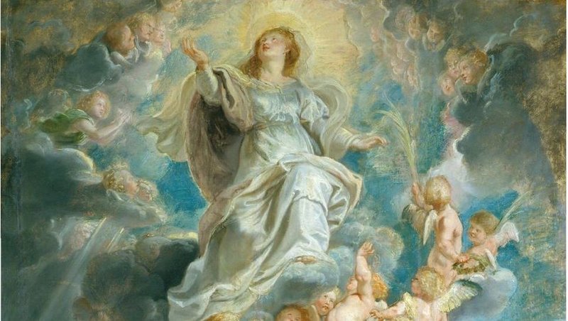 Detail from “The Assumption of the Virgin,” by Peter Paul Rubens, 1577-1640, Flemish. (Wikimedia Commons)