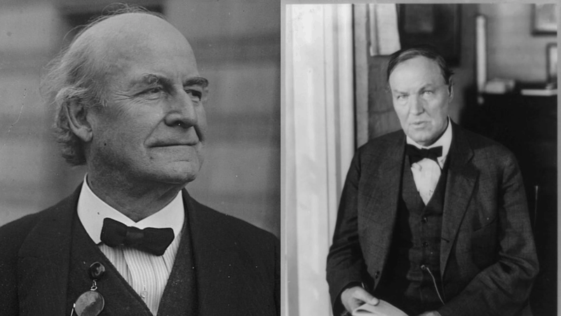 William Jennings Bryan (left) and Clarence Darrow. (CNA/Wikimedia Commons)