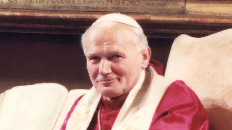 St. Pope John Paul II, photographed on May 21, 1984. (Photographer unknown, Wikimedia Commons)