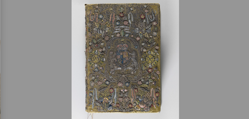 “The Bible, The Book of Common Prayer, The Book of Psalms with Royal Stuart arms,” British, c. 1624. (Wikimedia Commons)