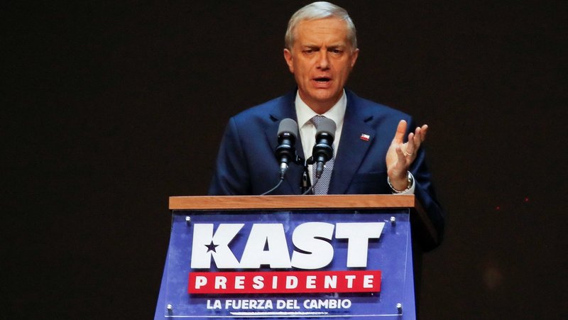 Jose Antonio Kast, a member of the far-right Republican Party of Chile, addresses supporters after winning the presidential runoff election in Santiago Dec. 14, 2025. Chile's bishops congratulated Kast for claiming the South American country's election but called for the president-elect to "promote an environment of dialogue, encounter, and respect, essential for rebuilding social trust" amid deep divisions and rising concerns over crime and migration. (OSV News photo/Rodrigo Garrido, Reuters)