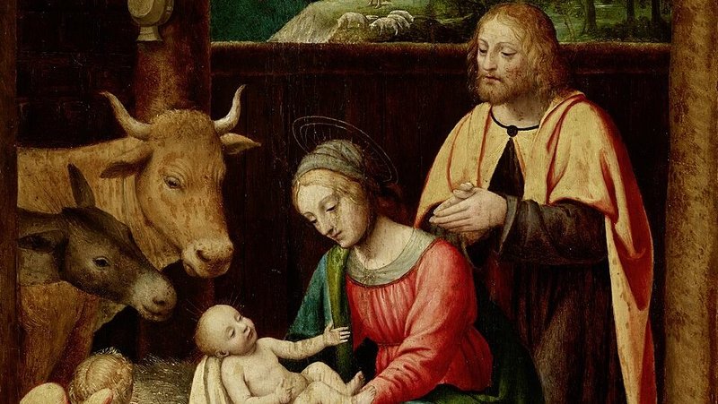 “The Birth of Christ,” by Bernardino Luini, -1532, Italian. (Wikimedia Commons)