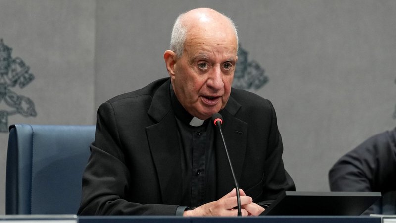 Archbishop Rino Fisichella, pro-prefect of the Dicastery for Evangelization, which organized the different Jubilees during the Holy Year, speaks during a press conference at the Vatican Jan. 5, 2026, presenting a summary of the Holy Year ahead of its official conclusion on Jan. 6. (CNS photo/Lola Gomez)