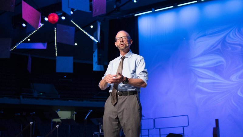 John L. Allen Jr. speaks at the 2020 Religious Education Congress in Anaheim. (JohnMichael Filippone)