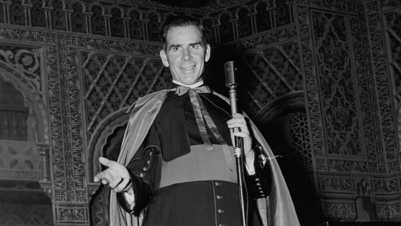 Venerable Fulton J. Sheen, pictured in an undated photo, is remembered as one of the most influential and innovative evangelists in American history. Once dubbed "God's microphone," Archbishop Sheen announced God's truth in a nonconfrontational, yet no less life-giving, manner to untold millions through radio, print and television. (OSV News file photo)