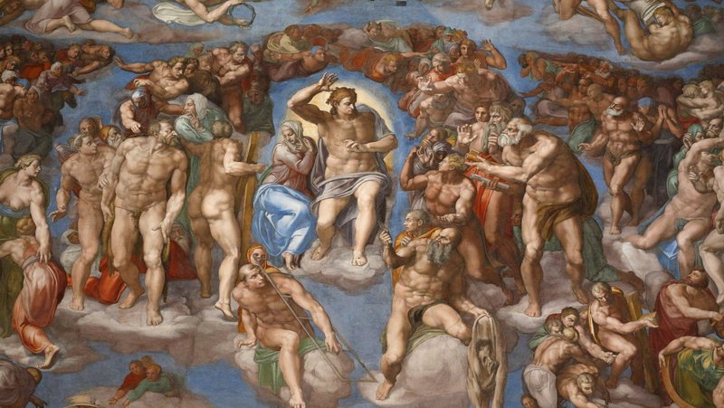 "The Last Judgement" by Michelangelo Buonarroti is pictured in the Sistine Chapel Feb. 21, 2020. The Vatican Museums announced Feb. 23, 2026, that restoration work has begun on Michelangelo's magnificent fresco. (CNS photo/Paul Haring)