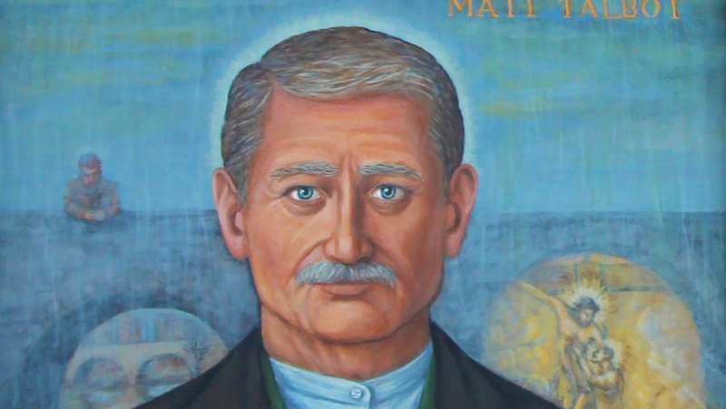 This is an image of Matt Talbot, declared “venerable” by St. Pope Paul VI, painted by artist Terry Nelson. Many of those devoted to Talbot say that his sanctity was the real key to his sobriety. (CNS/Gina Christian, catholicphilly.com)