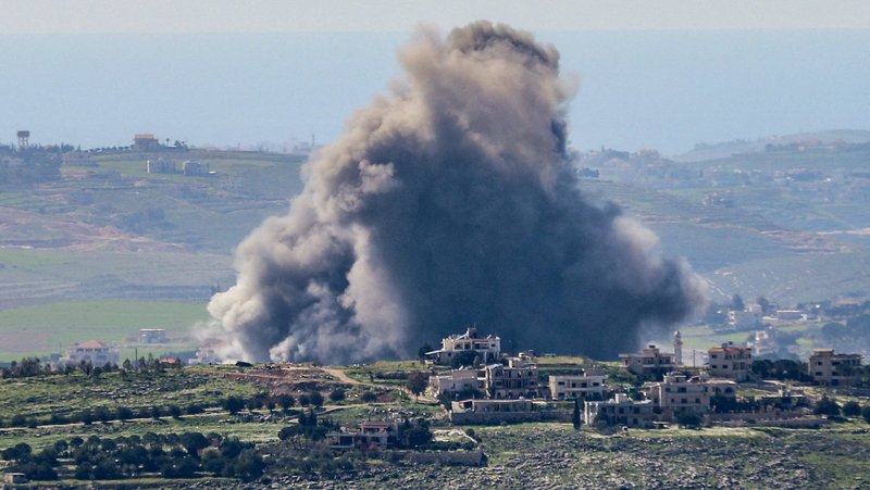 Smoke rises after Israeli strikes in Lebanon, following an escalation between Hezbollah and Israel amid the U.S.-Israeli conflict with Iran, as seen from Marjayoun, Lebanon, March 5, 2026. (OSV News/Karamallah Daher, Reuters)