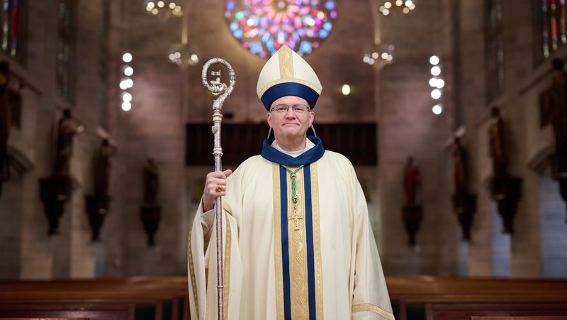 Archbishop Edward J. Weisenburger of Detroit is pictured March 30, 2025. In a new pastoral released March 11, 2026, the archbishop expresses "heartfelt sorrow for the evil of abuse," details new policies for fingerprinting, victim assistance, education and monitoring. (OSV News photo/Marek Dziekonski, courtesy Archdiocese of Detroit)