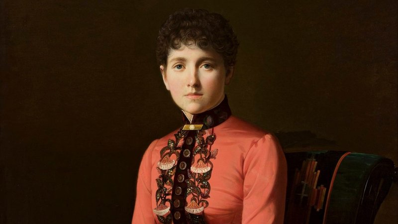 "Portrait of a Young Woman" (or so called "Anna Karenina") by Aleksei Mikhailovich Kolesov, 1885, National Museum in Warsaw. (Wikimedia Commons)