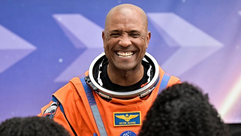 Artemis II NASA astronaut Victor Glover greets family members before boarding the astronaut van for the drive to launch pad 39B at the Kennedy Space Center in Cape Canaveral, Fla., April 1, 2026. (OSV News photo/Steve Nesius, Reuters)