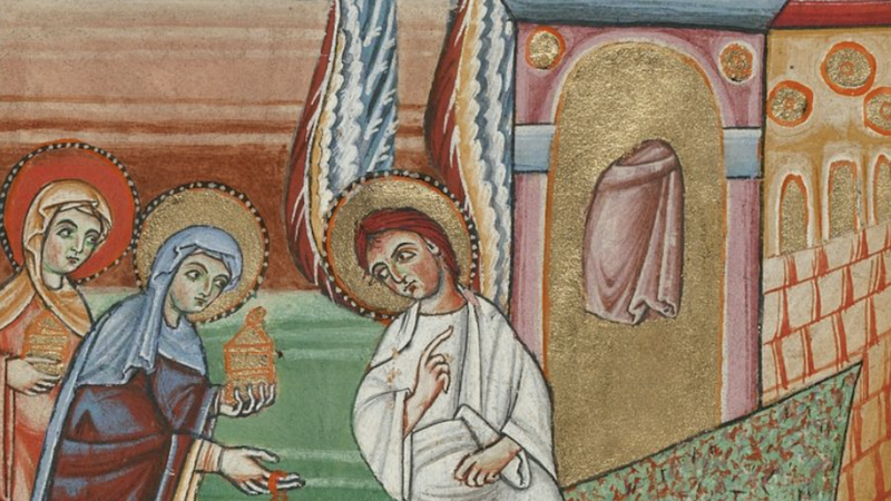 “The Women at the Tomb,” about 1025-1050, Unknown artist/maker. (J. Paul Getty Museum)