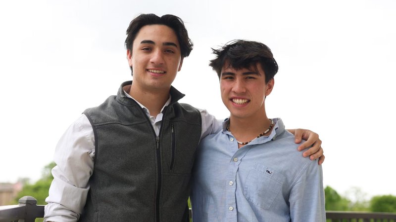 Catholic brothers Peter and Thomas Cooney, creators of Acutis AI. (Courtesy of Peter Cooney via EWTN)