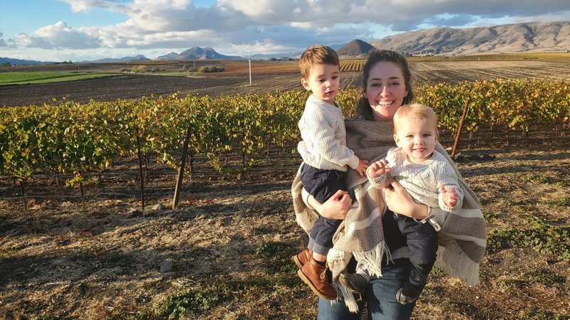 Elaine, a former Coast Guard officer in Northern California, who asked that OSV News only identify her by her first name, is pictured with her two sons, both of whom were unplanned pregnancies during her military service. (OSV News photo/courtesy of Elaine)