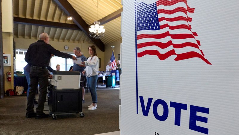 Voters cast their ballots at a polling station in El Dorado Hills, Calif., Nov. 4, 2025. (OSV News photo/Fred Greaves, Reuters)