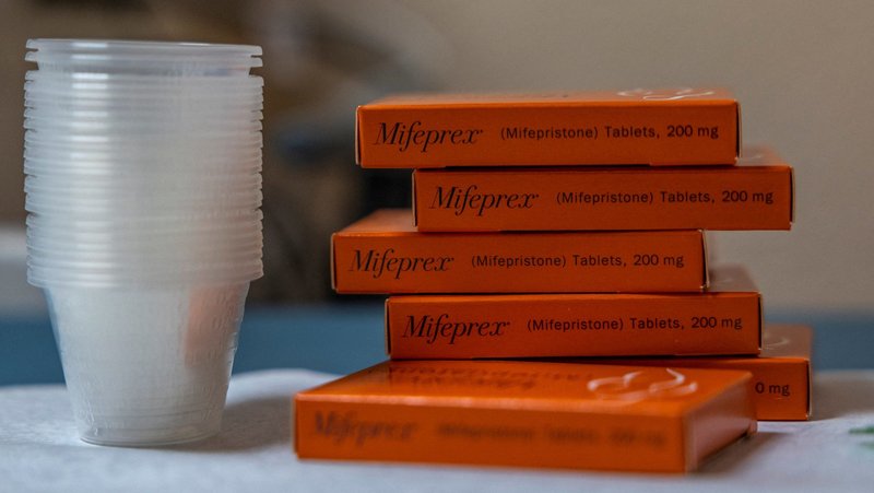 A file photo shows Boxes of mifepristone, the first pill given in a medication abortion, prepared for patients at Women's Reproductive Clinic of New Mexico in Santa Teresa. (OSV News photo/Evelyn Hockstein, Reuters)