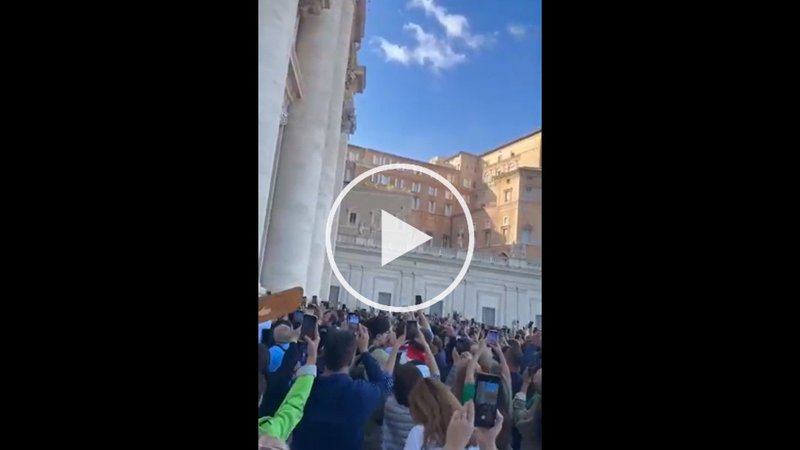 Four friends from Southern California were visiting St. Peter’s Basilica in 2025 when murmurs of excitement began spreading through the crowd: White smoke was pouring from the Sistine Chapel, signifying a new pope had been elected. (YouTube screenshot)