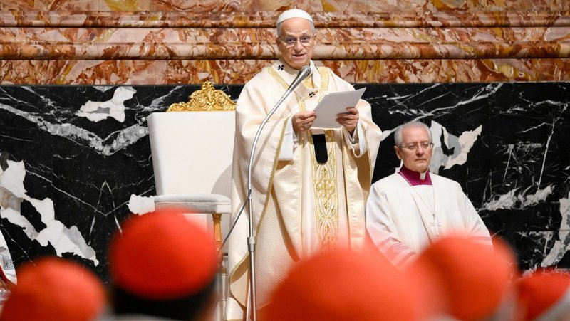 Pope Leo XIV gives his homily celebrates Mass in St. Peter’s Basilica at the Vatican with cardinals gathered for his first extraordinary consistory Jan. 8, 2026. (CNS photo/Vatican Media)