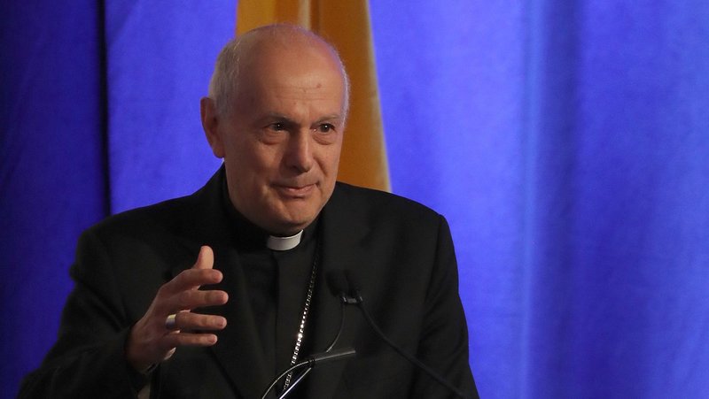 Archbishop Gabriele G. Caccia, the Vatican's new apostolic nuncio to the United States, speaks June 10, 2026, during the annual spring meeting of the U.S. Conference of Catholic Bishops in Orlando, Fla. (OSV News photo/Bob Roller)