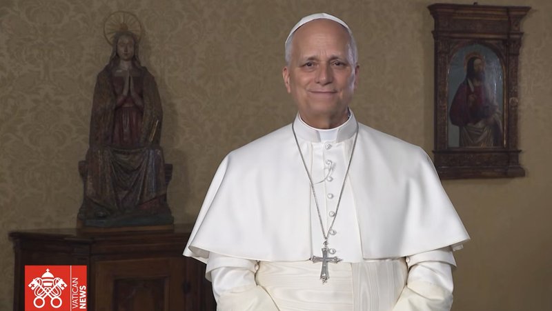 Pope Leo XIV is seen in this screen grab from a video message he released June 20, 2026, addressing American teens gathered for the Steubenville Youth Conferences at the Franciscan University of Steubenville, Ohio. The pope told conference attendees, "Only the love of God can provide us with true and perfect joy." (OSV News/Vatican Media, YouTube screenshot)