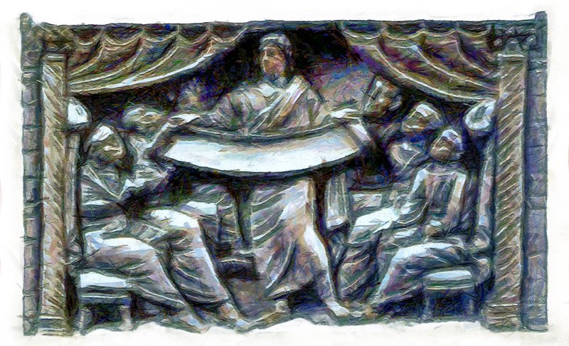 Marcion teaching. (Mart Sander / Wikimedia Commons)