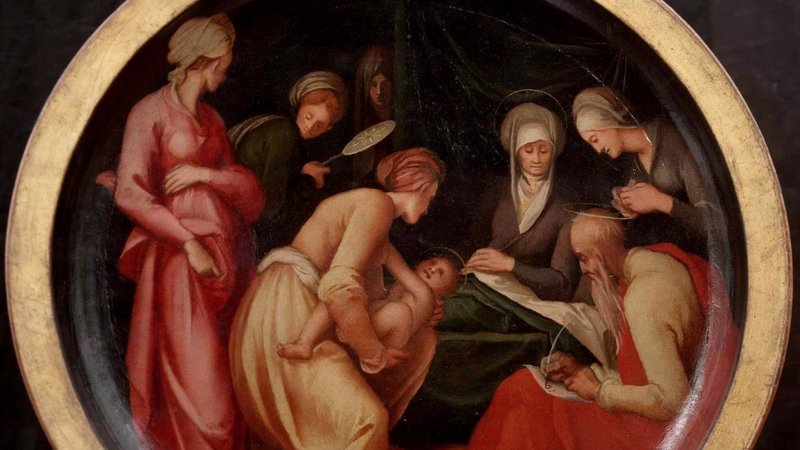 "Nativity of Saint John the Baptist," by Pontormo, 1494-1557, Italian. (Wikimedia Commons)