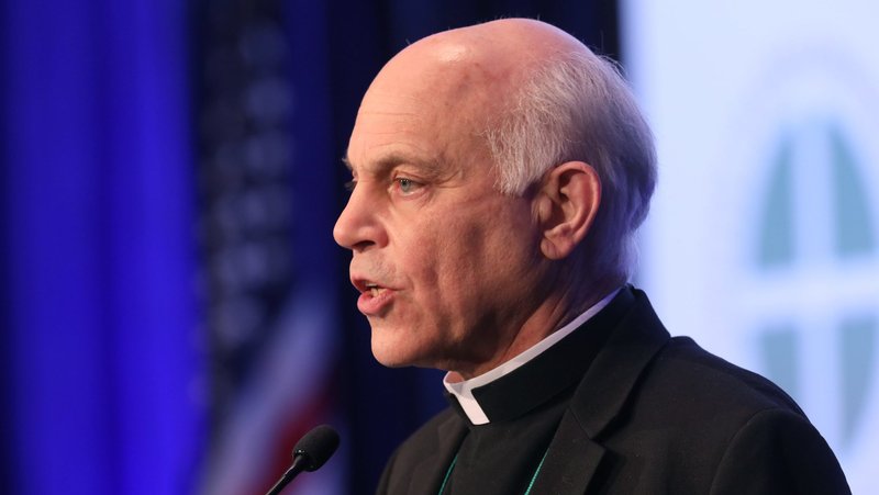 San Francisco Archbishop Salvatore J. Cordileone speaks during a Nov. 17, 2021, session of the bishops' fall general assembly in Baltimore. (OSV News photo/Bob Roller, CNS file)