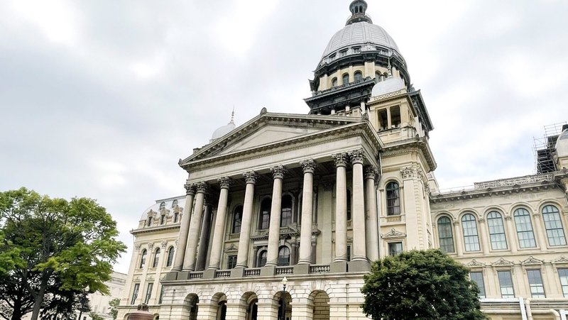 The Illinois Capitol in Springfield is pictured in this June 3, 2025, file photo. (OSV News photo/Megan Marley)