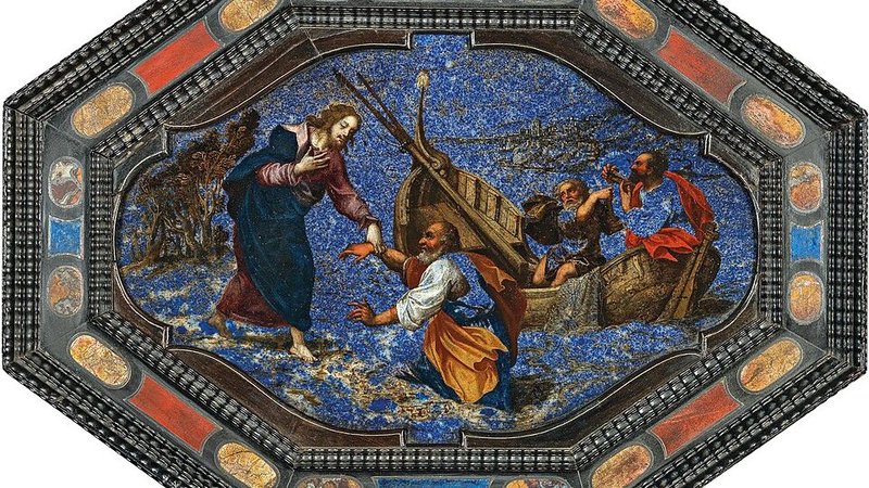 “Christ Walking on the Waves,” author unknown (Florentine School), 17th century. (Wikimedia Commons)