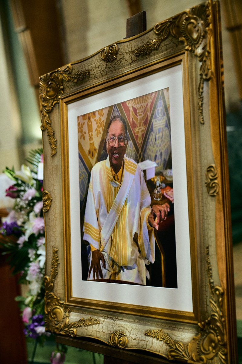 Hosea Alexander, who died at age 95 and was among the first class of permanent deacons ordained in the Archdiocese of Los Angeles in 1975, is pictured during his Aug. 14 funeral Mass at Holy Name of Jesus Church in Los Angeles. (John Geronilla)