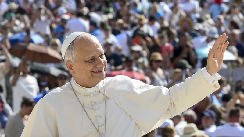 Pope Leo XIV greets visitors and pilgrims from the popemobile while riding around St. Peter’s Square at the Vatican before his weekly general audience Sept. 9, 2026. (CNS photo/Vatican Media)