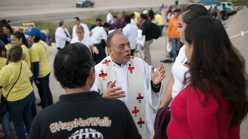 Msgr. Arturo J. Bañuelas, now a retired priest in the Diocese of El Paso, Texas, is pictured in a 2017 photo. On Sept. 28, 2026, he was named the recipient of Catholic Extension Society's 2026-2027 Lumen Christi Award. A priest for 50 years, Msgr. Bañuelas has helped form approximately 80,000 lay leaders through the Tepeyac Institute, a lay ministry educational center he founded in the El Paso Diocese. (OSV News photo/Rich Kalonick, Catholic Extension Society)