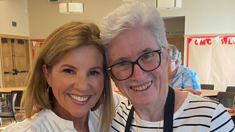 The author (left) with her late aunt, Sister Sheila McNiff, SHCJ. (Heidi Johnson)